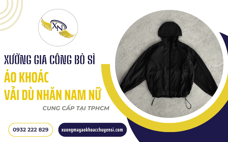áo khoác vải dù nhăn